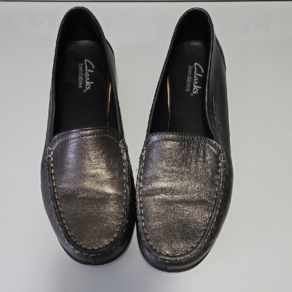 Clarks Metallic Loafers